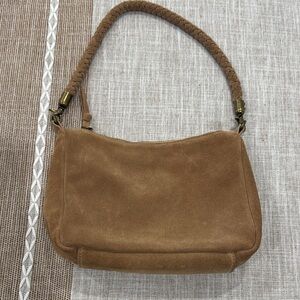 Anthropolgie Tan Suede Shoulder Bag